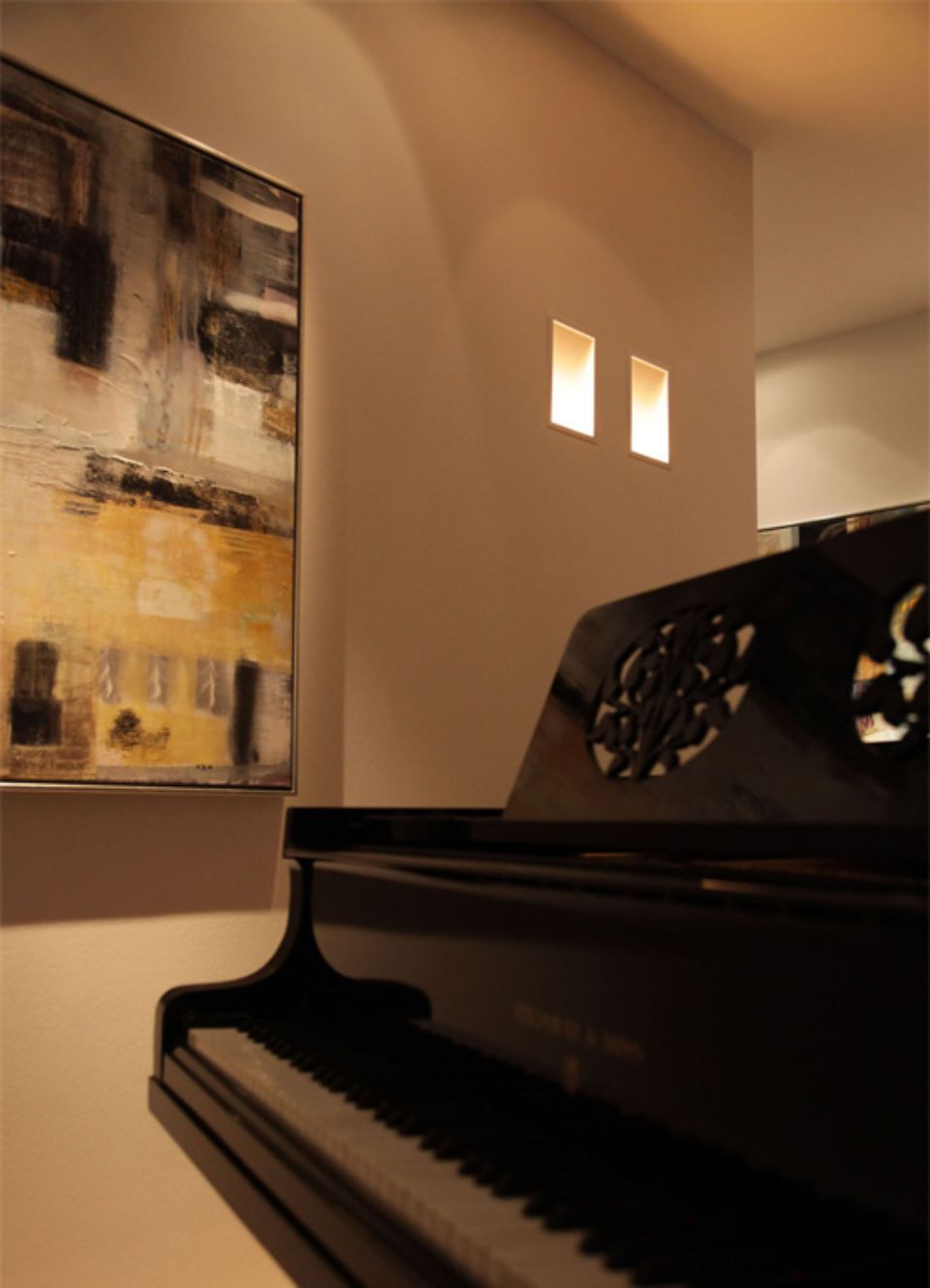 Lampada da incasso a faretto in corridoio