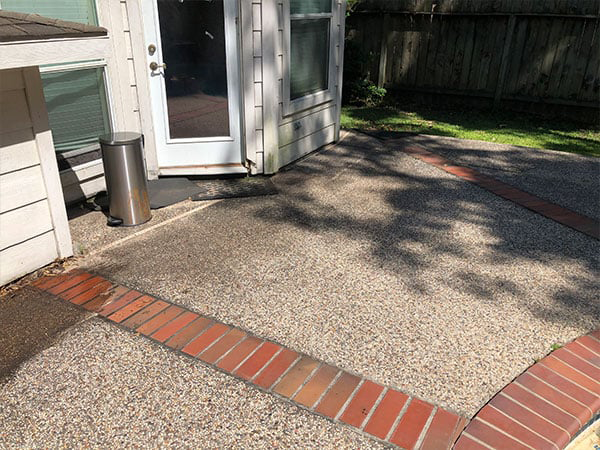cleaned out backyard after garbage removal