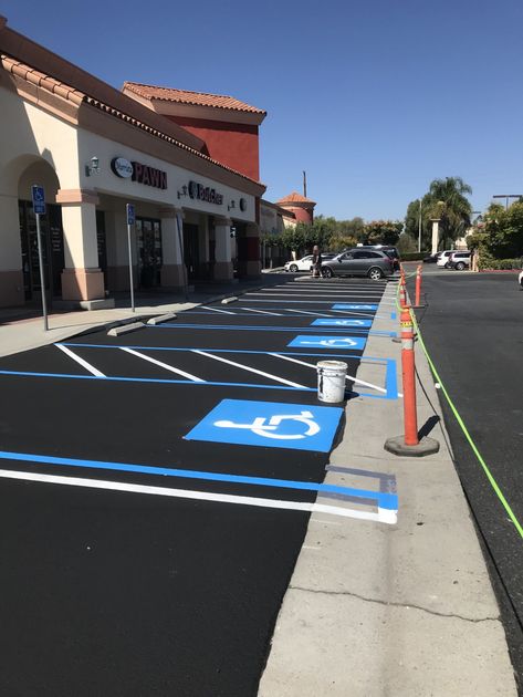 Commercial Stripping — Perris, CA — Action Paving