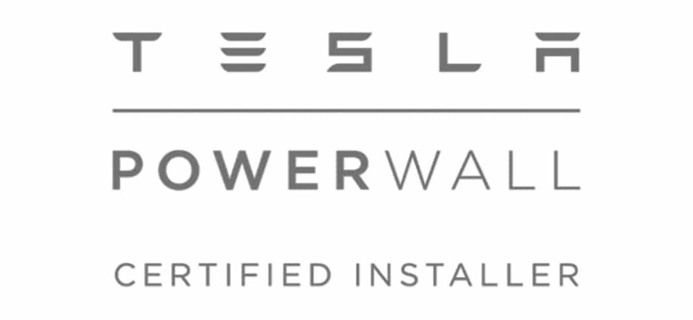 Tesla Powerwall Certified Installer logo.