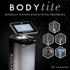 an advertisement for bodytite minimally invasive body and facial treatments