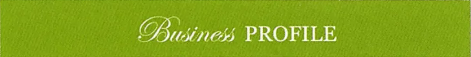 A green background with the words business profile written on it