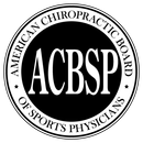 Certified sports chiropractor badge.