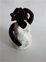 Dikke Dame met Krulspelden