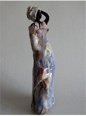 African Beauty - Keramisch Beeld