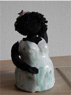 Dikke Dame - Keramiek Kunstwerk