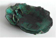 Ovale Raku Schaal - Keramiek Schaal