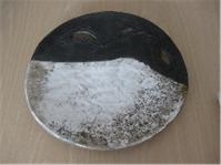 Ronde Zwart-- Witte Schaal - Keramisch Beeld