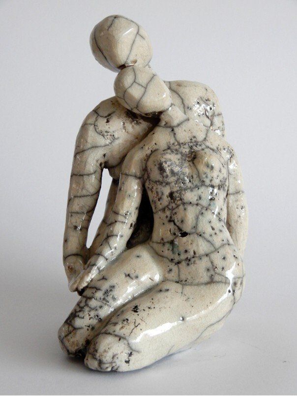 True Love (Raku) - Keramisch Beeld