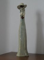 Vrouw in Jadegroen - Keramieke Kunst