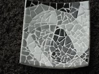 Vierkante Mozaiek Schaal - Keramische Schaal