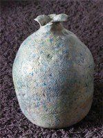 Groen-Blauwe Vaas - Keramiek Vaas