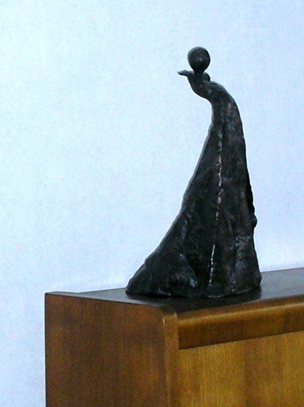 Moeder en Kind (vooraanzicht) - Bronzen Beeld