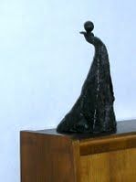 Moeder en Kind (zijaanzicht) - Bronzen Beeld