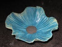 Blauwe Bloem Schaal - Keramische Schaal