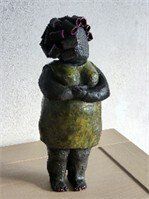 Staande Dikke Dame - Keramiek Kunstwerk