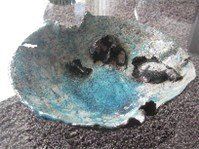 Turquoise Raku Schaal - Keramiek Schaal