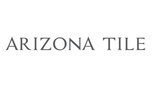 The logo for arizona tile is on a white background.