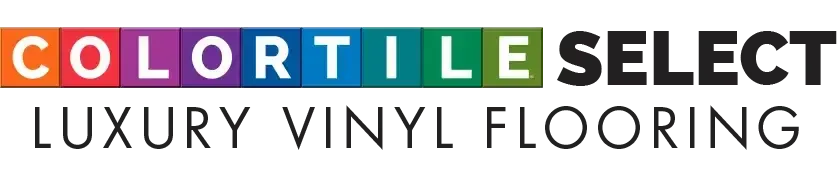 The logo for color tile select luxury vinyl flooring