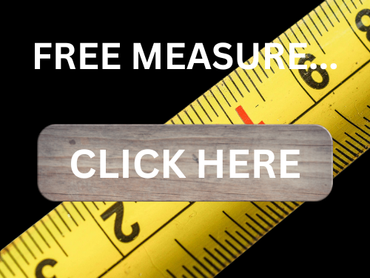 A yellow measuring tape with the words free measure click here below it