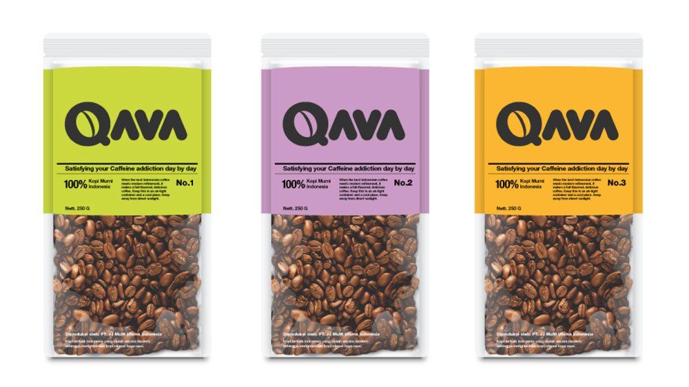 schmidt ideas, Jakarta, creative brand consultant, name, packaging and logo  study for Qava