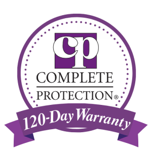 A complete protection 120 day warranty logo