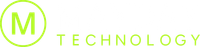 Green “M TECHNOLOGY” logo with a circled M and lime text on a white background