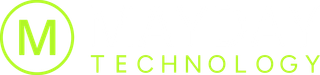 Green “M TECHNOLOGY” logo with a circled M and lime text on a white background