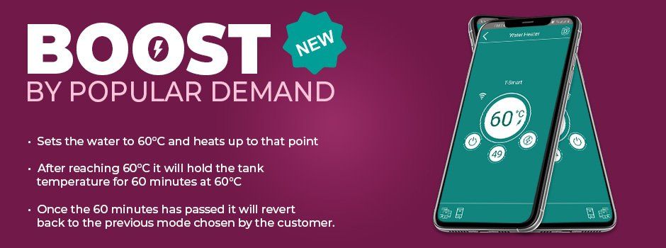 T-Smart Hot Water Cylinder Thermostat Boost Mode