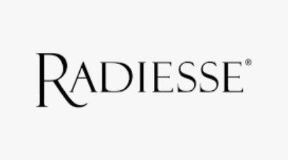 The radiesse logo is black and white on a white background.