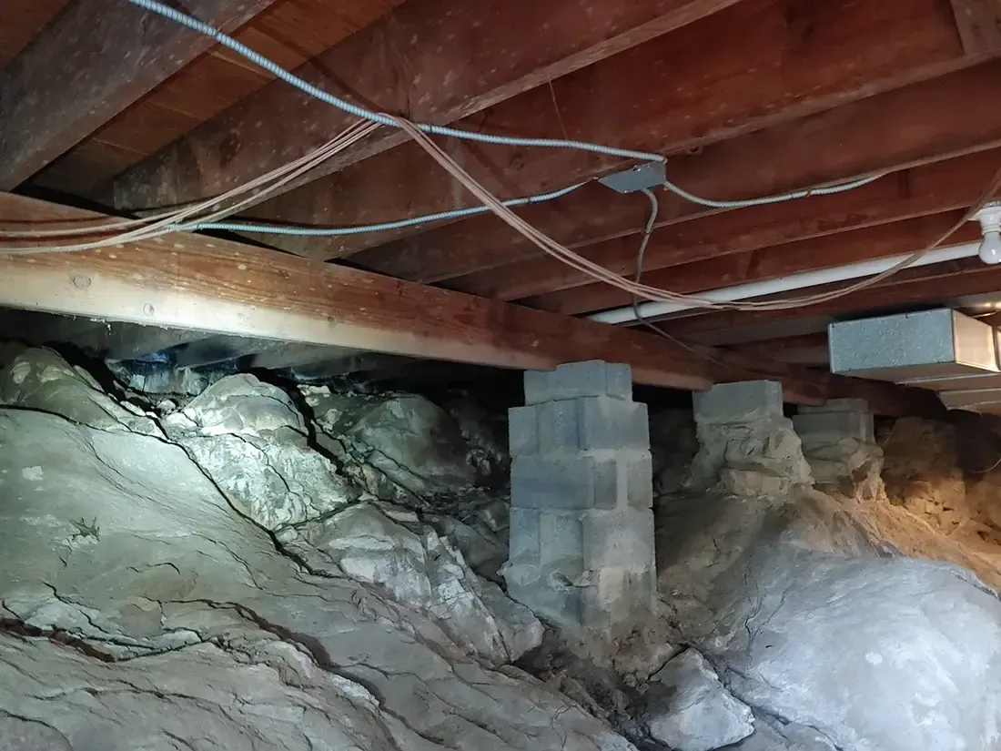 Crawl space mold inspection