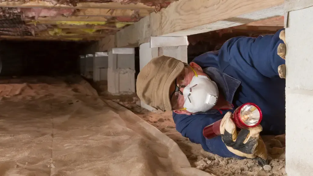 Crawlspace mold remediation