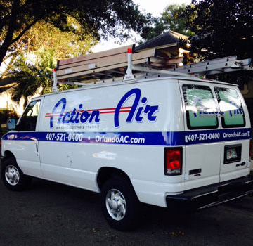 A/c Repair — Action Air Of Florida Service Truck in Orlando, FL