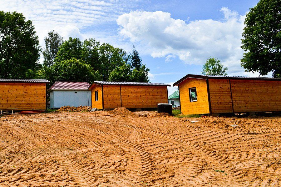 container home near the trees