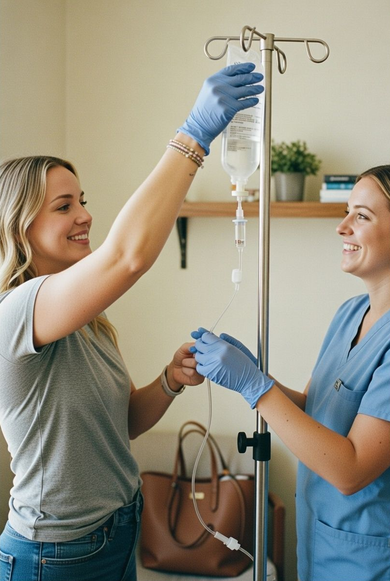 AQUA MD nurses delivering physician-directed mobile IV therapy in Poulsbo, WA
