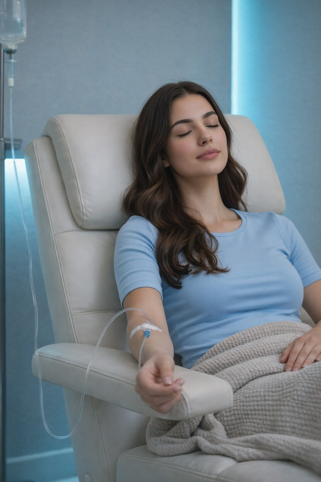 A man and a woman are sitting in chairs in a living room.
