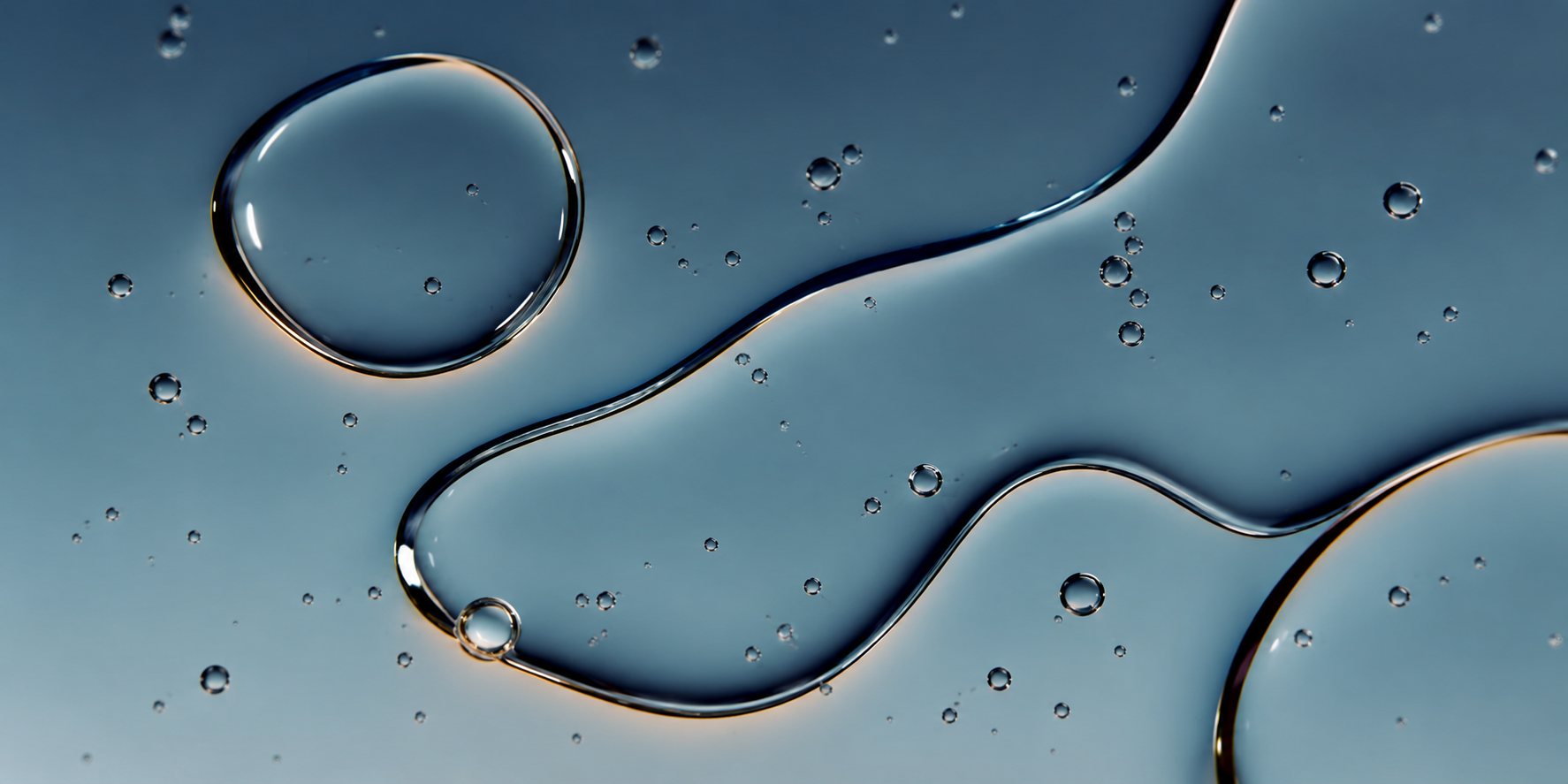 Abstract water showing the physiological differences between oral and intravenous (IV) hydration