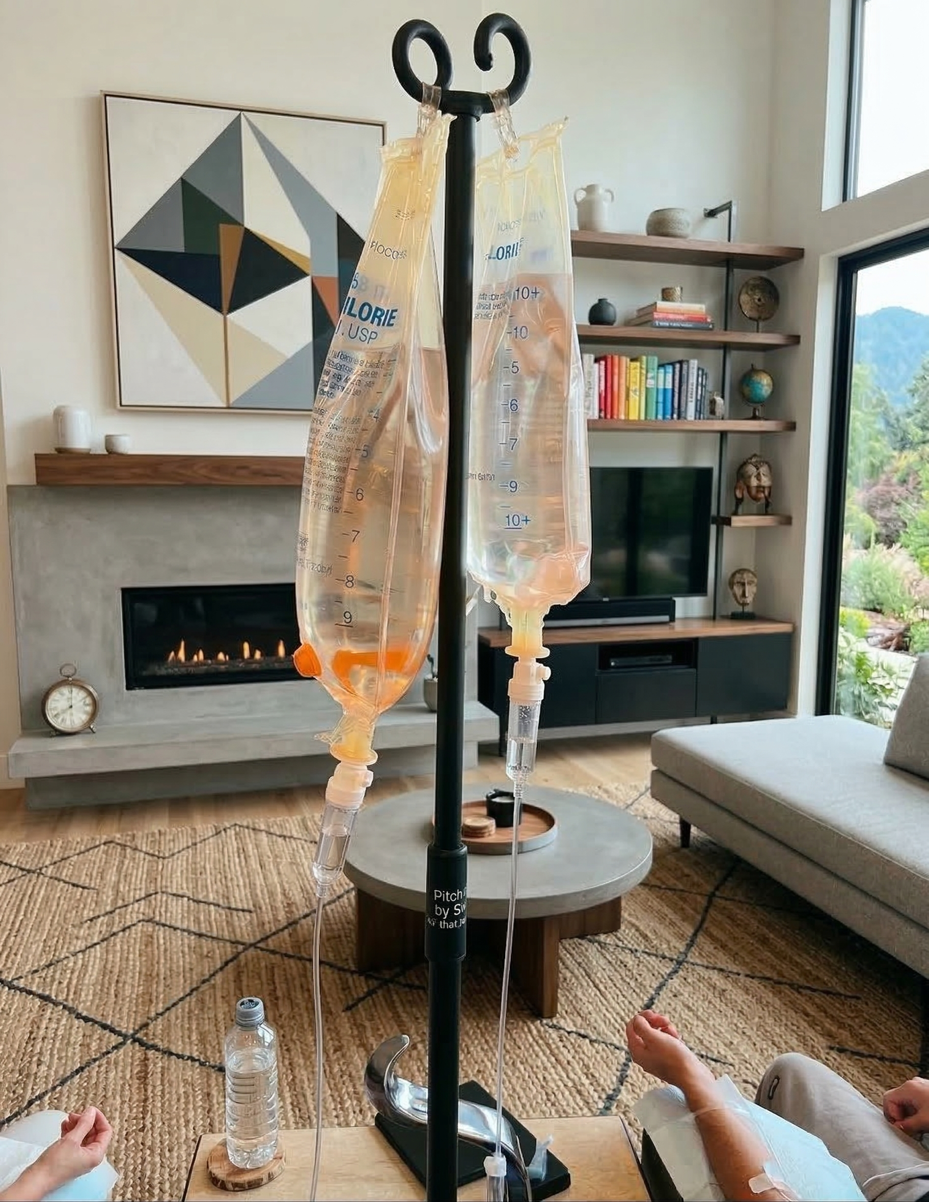 AQUA MD Mobile IV Therapy set up at home for POTS patients in Kitsap County, WA