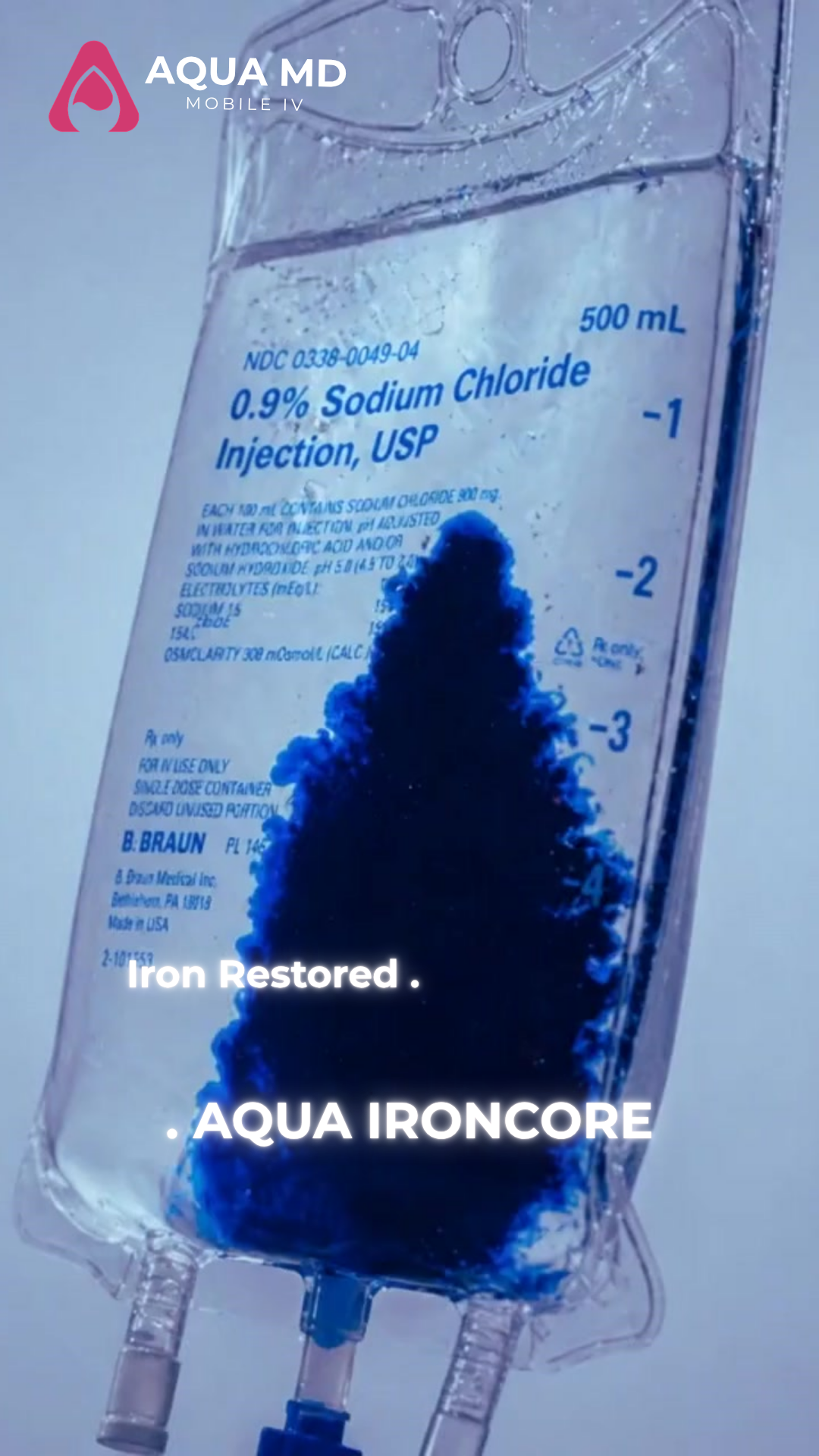 IV iron infusion for iron deficiency, supporting energy, anemia recovery, and iron repletion.