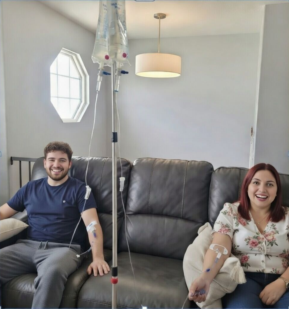 In-home mobile IV therapy treatment provided by AQUA MD nurse in Silverdale WA
