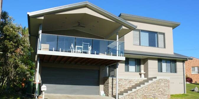 Glass Balustrade On The Terrace — Whitehouse Building Design in Mid North Coast, NSW