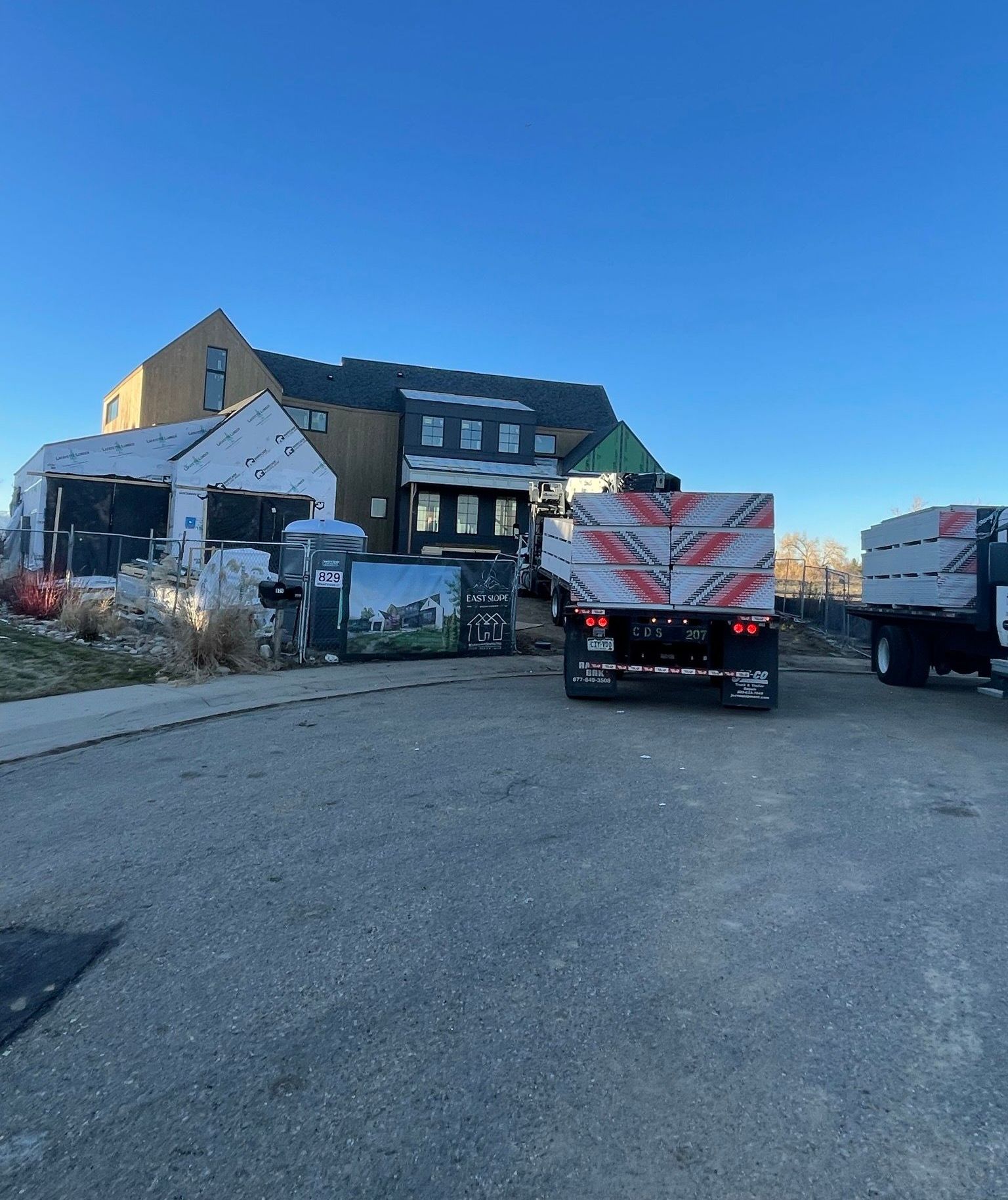 Exterior siding detail and wall texture on residential home