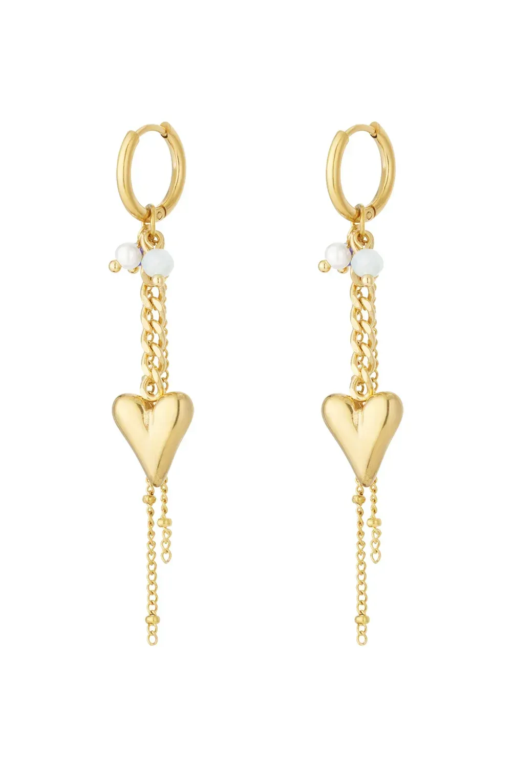 Heart-shaped earrings