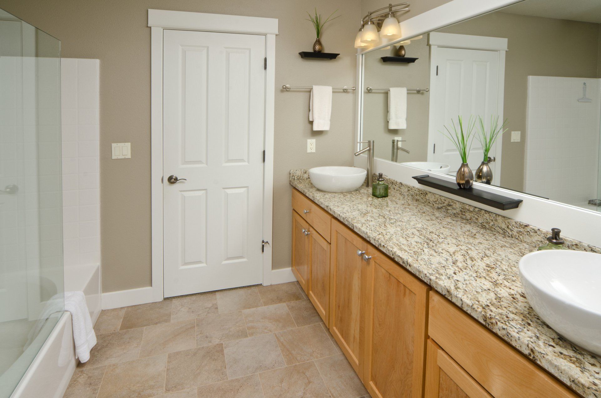 Modern Bathroom with Vanity Mirror — Santa Rosa Beach, FL — Phoenix Surface.