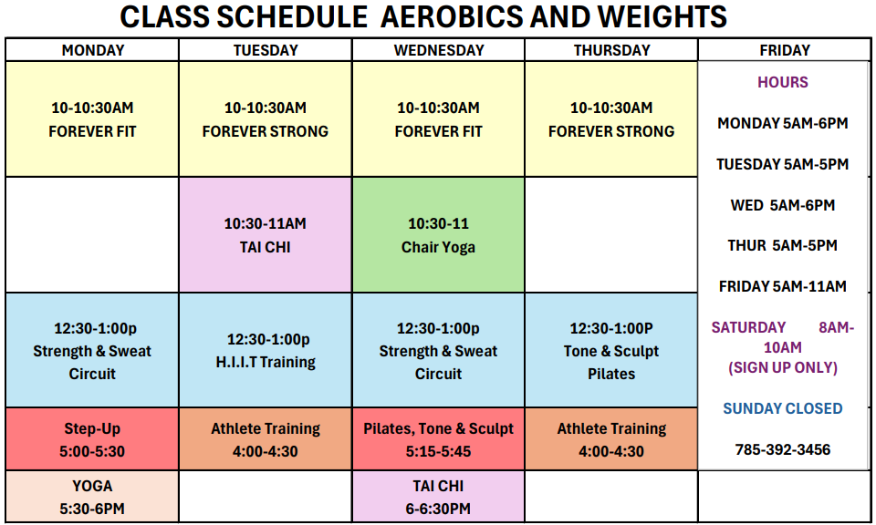 Wellness Center Classes | Ottawa County Health Center Wellness Center Classes | Ottawa County Health Center