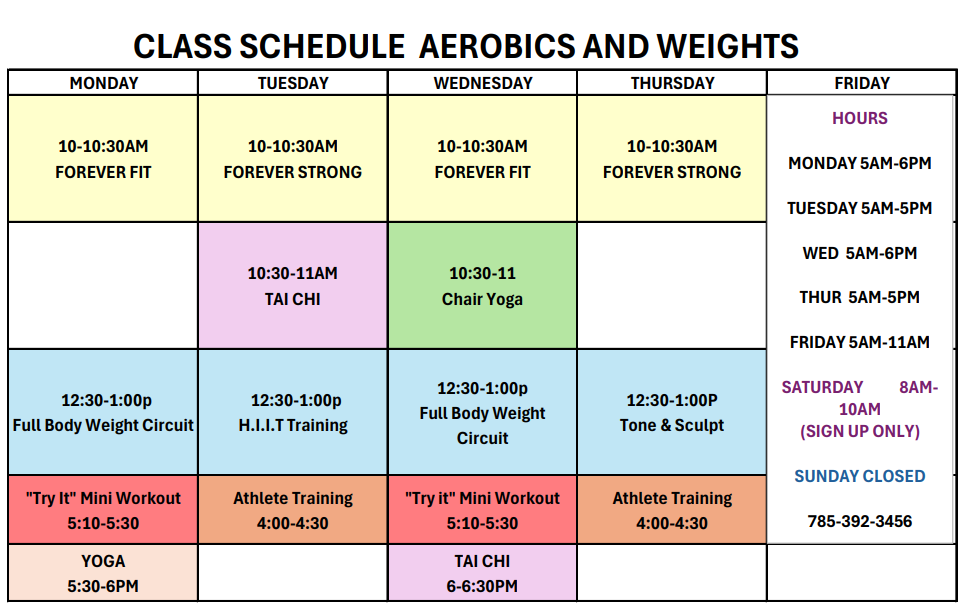 Wellness Center Classes | Ottawa County Health Center Wellness Center Classes | Ottawa County Health Center