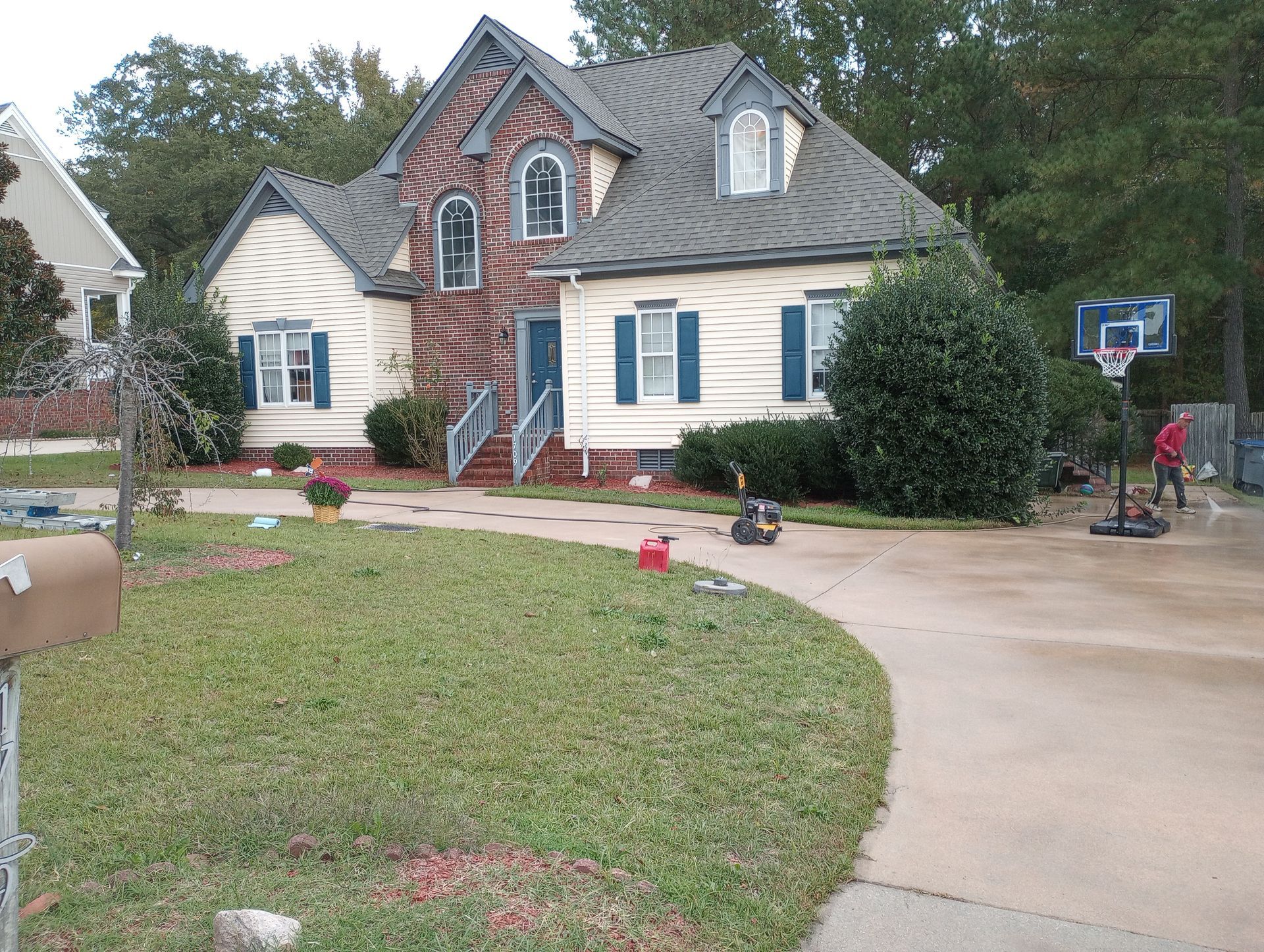 Pressure washing
