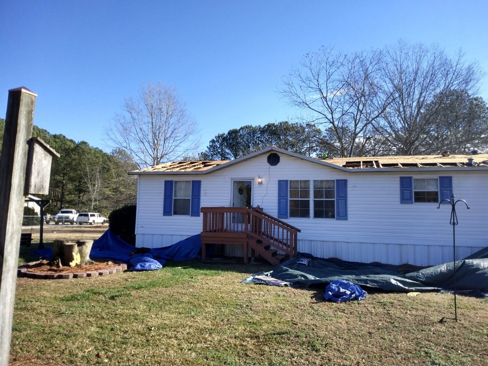 Roof replacement: old roof