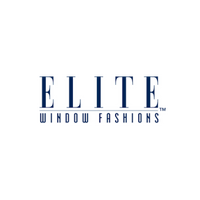 Elite Window Fashions logo with navy blue text on a white background.