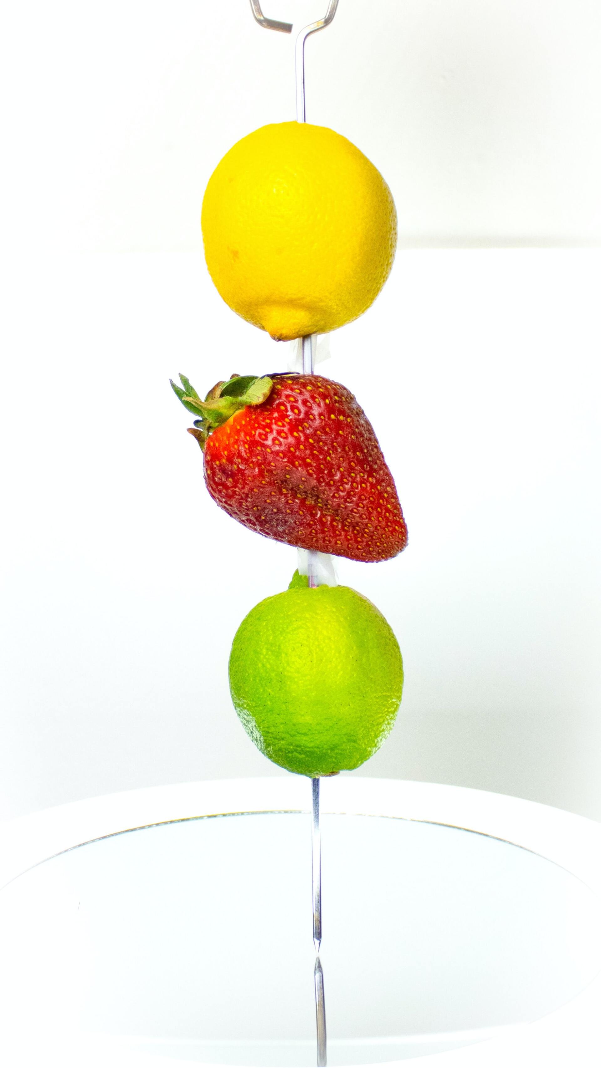 A fruit kebab in a blog post about how to tackle COVID naturally